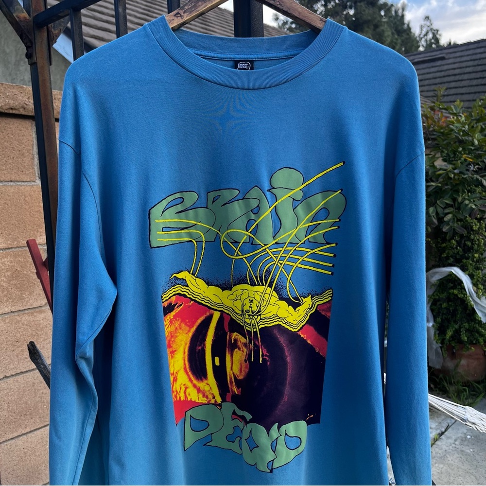 Brain Dead Studios Puff Print Logo Graphic Long sleeve Shirt